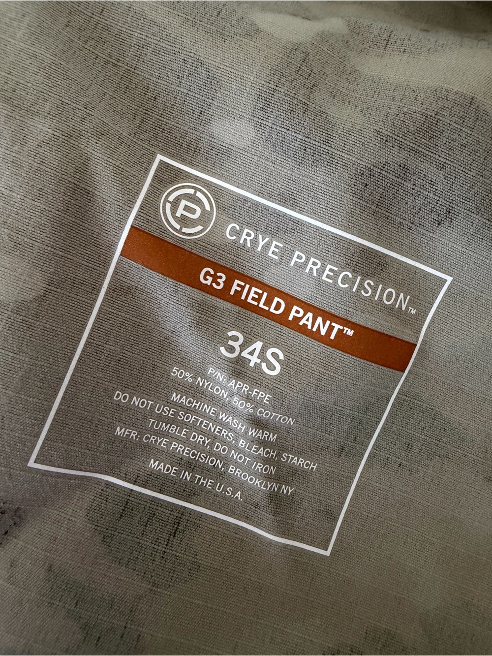 Crye Precision G3 Field Pants in Multicam/OCP Size 34S - Picture 6 of 8